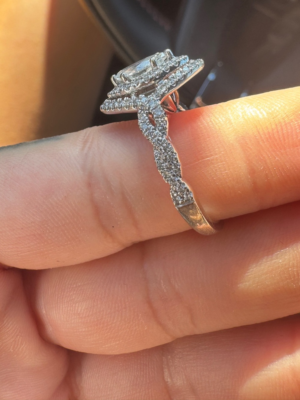 Vera Wang Love Collection Marquise Engagement Ring - Picture 12 of 16